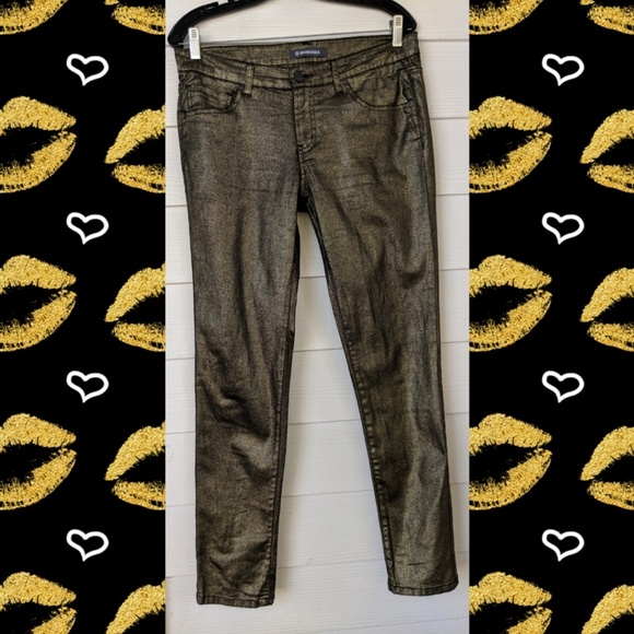 MONARDA GOLD METALLIC JEANS - Picture 2 of 4